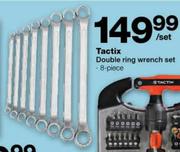 Tactix Double Ring Wrench Set-8 Piece 
