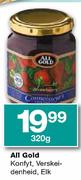 All Gold Konfyt,Verskeidenheid-320g Elk 