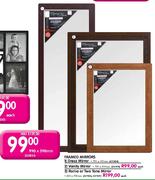 Framed Mirrors Roma Or Two Tone Mirror-600x900mm