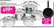 Primaries Stainless Steel Cookware Set-10 piece