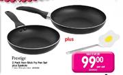 Prestige Non Stick Fry Pan Set-2 Pack Plus Spatula