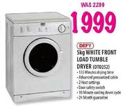 Defy White Front Load Tumble Dryer-5kg