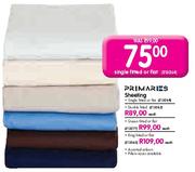 Primaries Sheeting Queen Fitted or Flat-Each