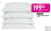 Sheraton Feather Pillows-Per 4 Pack
