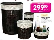Home Willow Laundry Set-5 Piece Per Set
