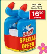 Toilet Duck Toilet Cleaner Banded Pack-2 x 500ml