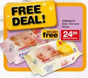 Johnson's Baby Skincare Wipes-80's Per Pack