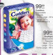 Cudlers Disposable Nappies (Extra Large)-44's Per pack