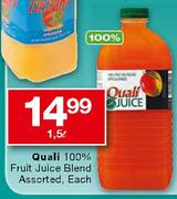 Quali 100% Fruit Juice Blend Assorted-1.5L Each
