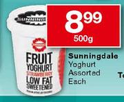 Sunningdale Yoghurt Assorted-500g Each