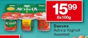 Danone Activia Yoghurt Assorted-6 x 100g