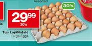 Top Lay/Nulaid Large Eggs-30's