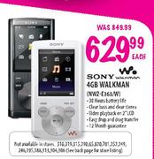Sony 4GB Walkman (NWZ-E363/W)