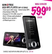 Sinotec 8GB MP3 Player (MP-815BK8)