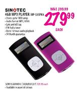Sinotec 4GB MP3 Player (MPS35PK4)