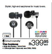 Skullcandy Titan Earphones-each