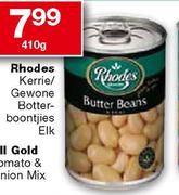 Rhodes Kerrie/Gewone Botterboontjies Elk-410g