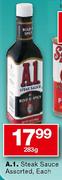 A.1. Steak Sauce Assorted, Each-283g