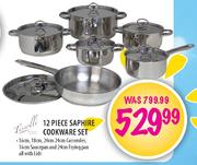 Tissolli 12 Piece Saphire Cookware Set