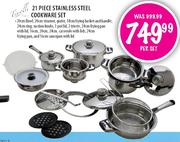 Tissolli 21 Piece Stainless Steel Cookware Set-per set