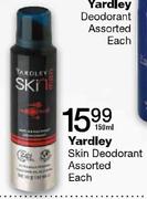 Yardley Skin Deodrant Assorted-150ml Each