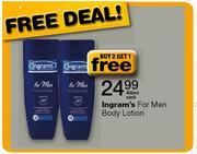 Ingram's For Men Body Lotion-400ml Each