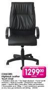 Concord Highback Leather Touch Chair