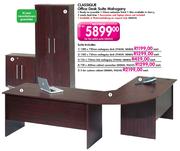 Classique Office Desk Suite Mahogany