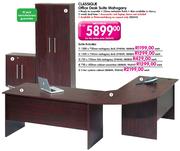 Classique Office Desk Suite Mahogany-750 x 450mm Each