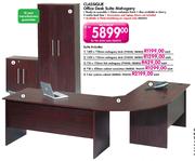 Classique Office Desk Suite Mahogany-1200 x 750mm Each