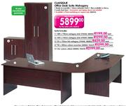 Classique Office Desk Suite Mahogany-1500 x 750mm Each