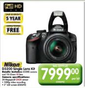 Nikon D3200 Single Lens Kit-Per Kit