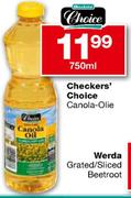 Checkers' Choice Canola-Olie-750ml