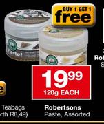Robertsons Paste Assorted-120g Each
