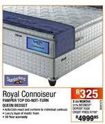 Royal Connoisrur Pamper Top Do Not Turn Queen BedSet