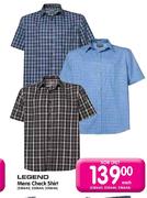 Legend Mens Check Shirt-each