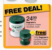 Ingram's Camphor Cream - 500gm 
