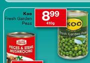 Koo Fresh Garden Peas-410g