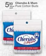 Cherubs & Mum Pure Cotton Buds - 100 Per Pack