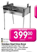 Terrace Leisure Stainless Steel Orion Braai-Each