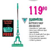 Floorwizpro Butterfly Mop And Bucket