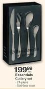 Essentials Stainless Steel Cutlery Set-24 Piece
