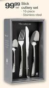Slick Stainless Steel Cutlery Set-16 Piece 