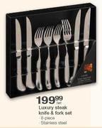 Luxury Steak Knife & Fork Set-8 Piece 