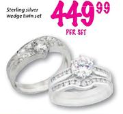 Sterling Silver Sredge Twin Set-Per Set