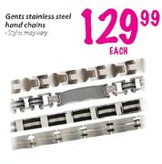 Gents Stainless Steel Band Chains Each