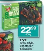 Fry's Braai Style Vegetarian Sausages-500g