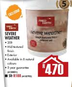 Fired Earth Severe Wheather Paint-5Ltr