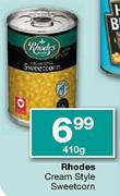 Rhodes Cream Style Sweetcorn - 410gm