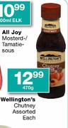 Wellington's Chutney Assorted-470g Each